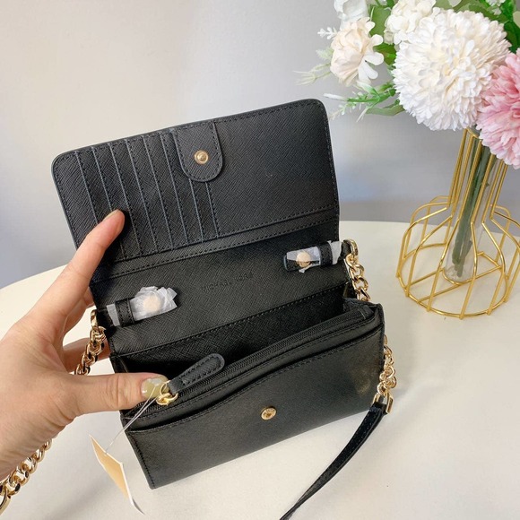 Michael Kors 35S0GTVC2L Jet Set Travel Medium Phone Crossbody Pebbled Leather - Picture 4 of 6